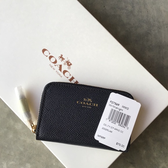 NWT COACH Zip Around Coin Case F27569 - Picture 2 of 5